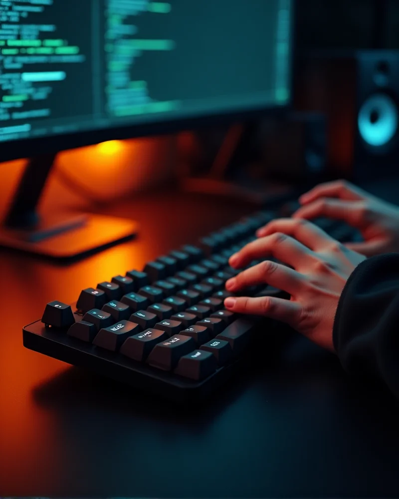 Szczegół przestrzeni roboczej WGSC — klawiatura i monitor